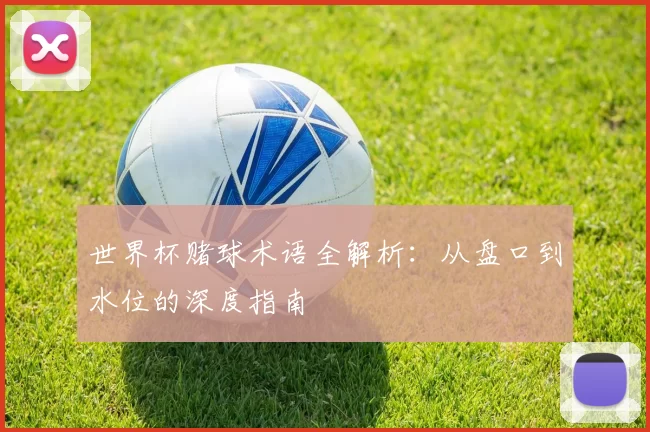 世界杯赌球术语全解析:从盘口到水位的深度指南