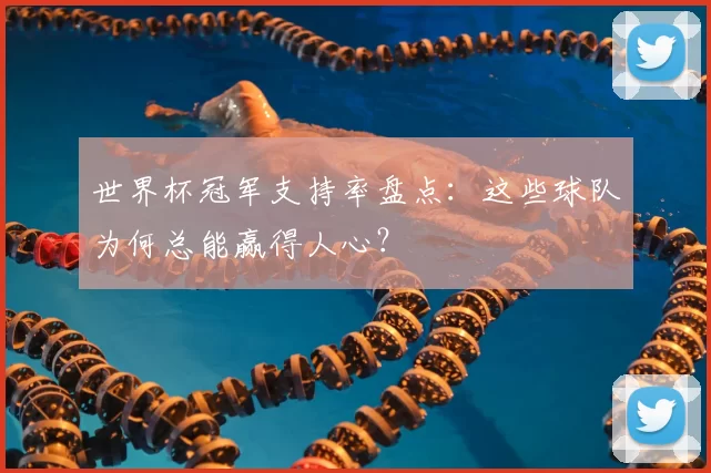 世界杯冠军支持率盘点:这些球队为何总能赢得人心?